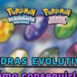 Descubre todas las piedras evolutivas en Pokémon Diamante Brillante