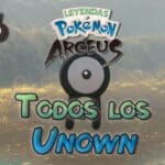 Ubicación de los Unown en Pokémon Arceus, ¡encuéntralos todos!
